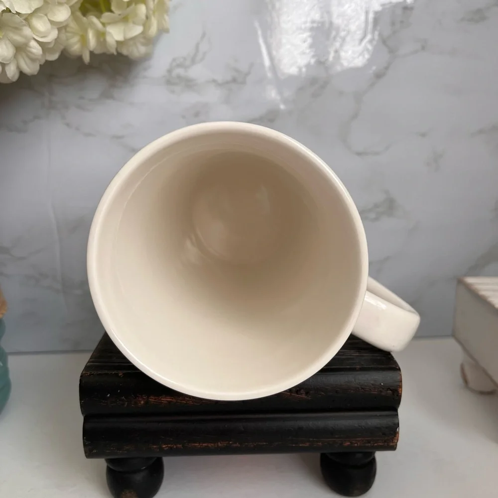 EUC Starbucks Coffee Mug Houndstooth 2017 Tall 16 oz. Red & White w/Mermaid - Picture 3 of 6